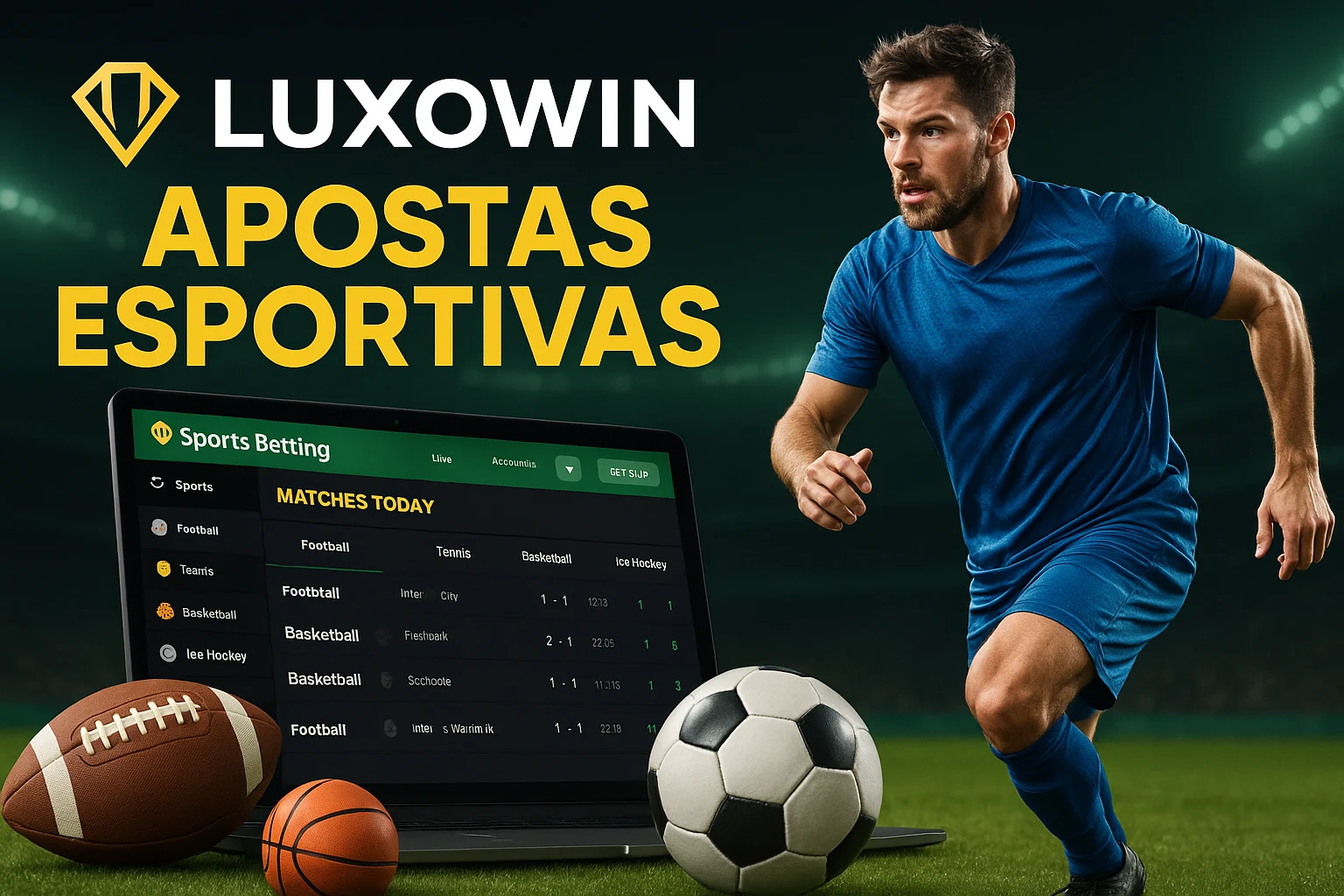 Aposte em apostas esportivas no cassino online LUXOWIN
