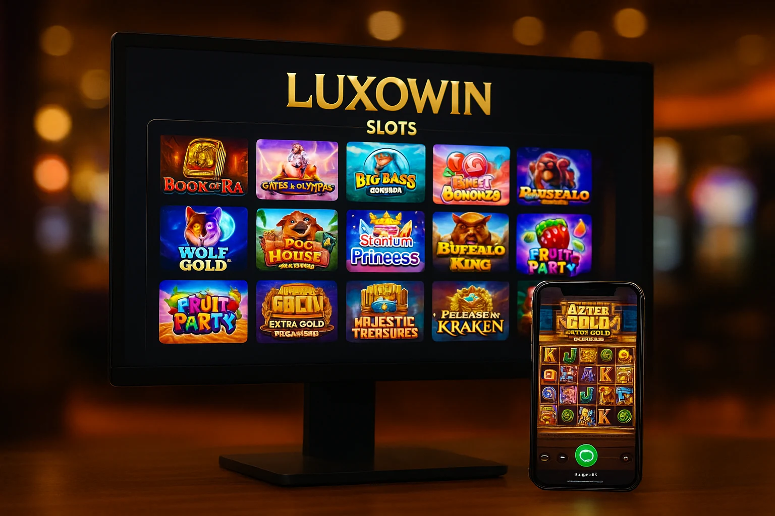 Explore o mundo das slot machines no LUXOWIN Casino